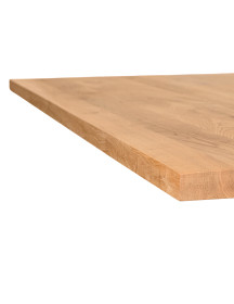 Стільниця з масиву дуба класична прямий край - 100x70x4см