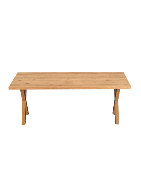 Стільниця з масиву дуба класична прямий край - 140x80x4cm