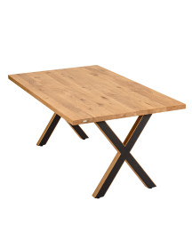 Стільниця з масиву дуба класична прямий край - 100x70x4см